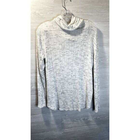 Womens Cowl Neck Sweaters Long Sleeve Pullover Casual Loose Tops with Drawstring - Picture 4 of 6